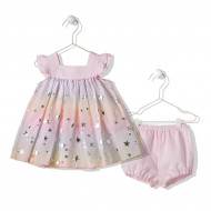Комплект Bebetto Cукня Шорти Stars&pink Sky