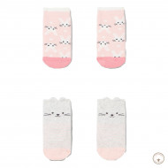 Набір шкарпеток BluKids Organic Cotton Pink Cats 2 шт