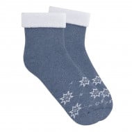 Шкарпетки утеплені Duna Snowflake dance blue