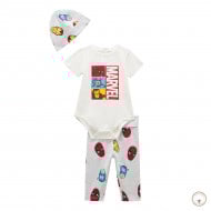 Комплект BluKids Organic Cotton Боді Шапка Штани Marvel Hero