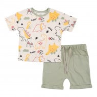 Комплект Flamingo Футболка Шорти Age of Dinosaurs green