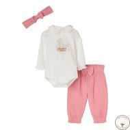 Комплект BluKids Bio Cotton Боді штани пов'язка 6237848