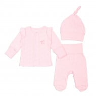 Комплект Flamingo льоля повзунки шапочка 345-122 Pink