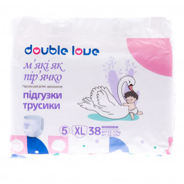 Підгузки-трусики Double Love Розмір 5/XL (12-17 кг) 38 шт
