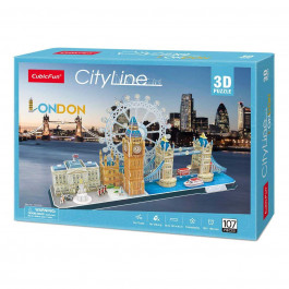 Конструктор-головоломка Cubic Fun 3D Puzzle Sity line Лондон 107 ел