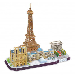 3D пазл-конструктор Cubic Fun City Line Paris 114 деталей 