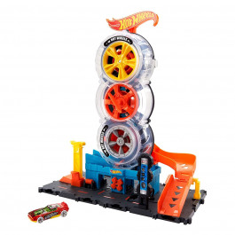 Ігровий набір Hot Wheels Пригоди та трюки у шиномонтажі