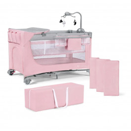Ліжко-манеж з пеленатором Kinderkraft Leody Pink