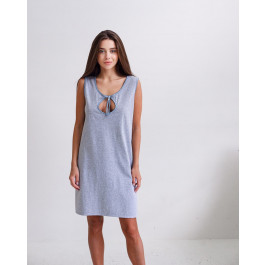 Нічна сорочка для годування Мамин Дом Simple Grey Melange, р. 46