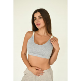 Топ для годування Мамин Дім Grey Melange, р. S