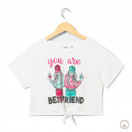 Укорочена футболка BluKids Bio Cotton Best Friend, р. 152