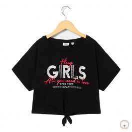 Укорочена футболка BluKids Bio Cotton Open Your Heart, р. 158