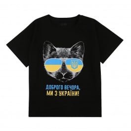 Футболка Flamingo Patriot cat black, р. 140