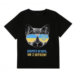 Футболка Flamingo Ukrainian cat black, р. 116