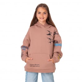Худі утеплений Mevis Flowering Ukraine brown, р. 128