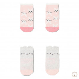Набір шкарпеток BluKids Organic Cotton Pink Cats 2 шт, р. 92