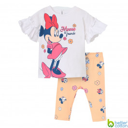 Комплект BluKids Bio Cotton Футболка Легінси Minni&friends, р. 74