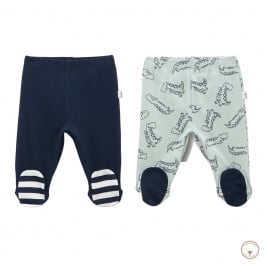 Набір повзунків BluKids Bio Cotton Dino 2 шт, р. 62