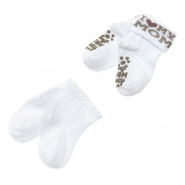 Набір шкарпеток Katamino I love my mom white 2 шт, р. 19-21
