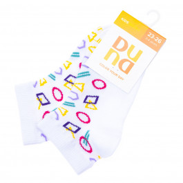 Шкарпетки Duna Geometry White, р. 18-20