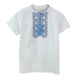 Футболка-вишиванка Flamingo 304-417 White, р. 122