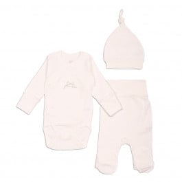 Комплект Flamingo боді повзунки шапочка 209-122 Milk, р. 56