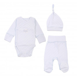 Комплект Flamingo боді повзунки шапочка 433-122 Blue, р. 56