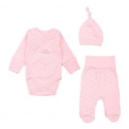 Комплект Flamingo боді повзунки шапочка 209-122 Pink, р. 50