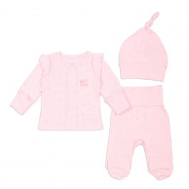 Комплект Flamingo льоля повзунки шапочка 345-122 Pink, р. 56