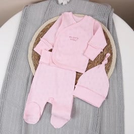 Комплект Flamingo Льоля Повзунки Шапочка 445-122 Pink, р. 62